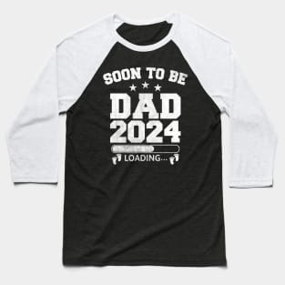 Soon To Be Dad 2024 Loading Baby Feet Baseball T-Shirt